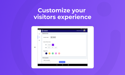 Visidot-Visitor management sys Screen 3