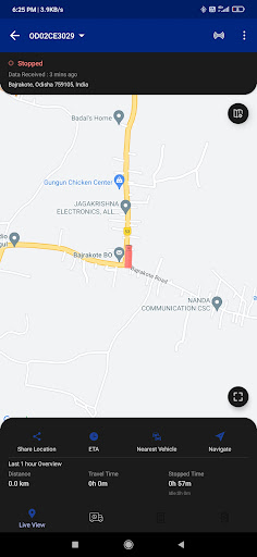 Android application ISIPL GPS screenshort