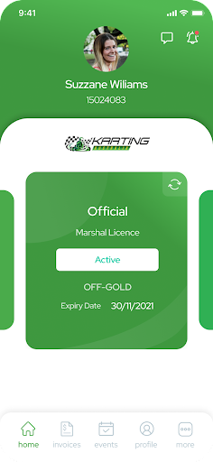 Android application Karting Australia screenshort