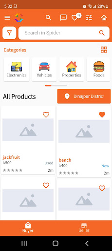Android application Spider screenshort
