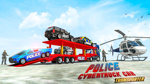 US Police CyberTruck Car Screenshot