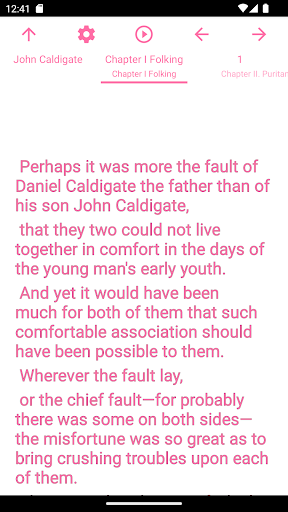 Android application zBook: John Caldigate screenshort