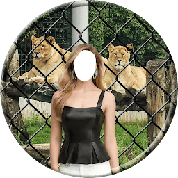 图标图片“Women Zoo Selfie”