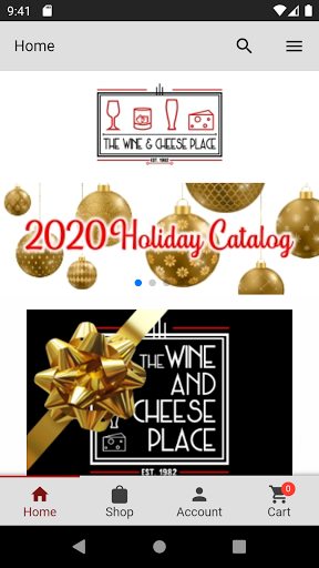 Android application The Wine & Cheese Place screenshort