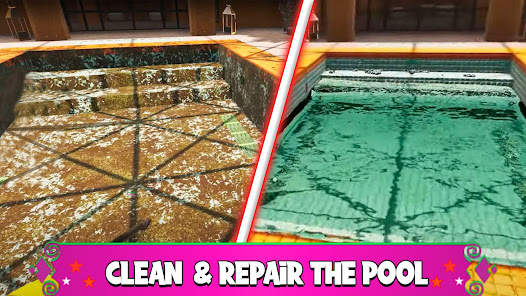 Pool Cleaning Simulator Games 1.0 APK + Mod (Unlimited money) untuk android