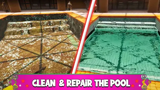 Pool Cleaning Simulator Games