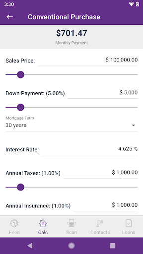 Vision Lending Services Screen 3