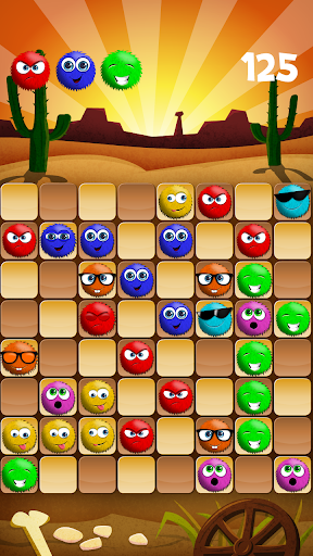 Fluffy balls – 5 in line.