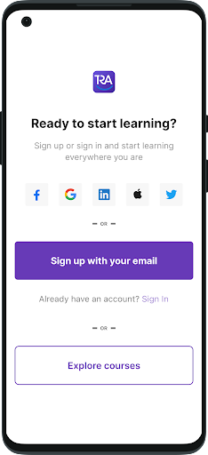 Android application TechRow Academy screenshort