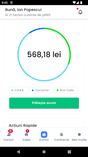 Android application Aqmeter screenshort