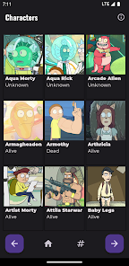 Captura 3 Rick and Morty Characters App android