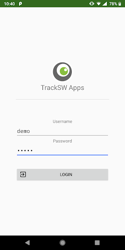 Android application TrackSW Mobile (Apps) screenshort