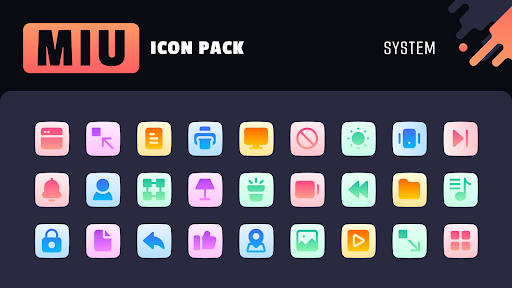 Android application MIU Icon Pack - Themes Pixel screenshort