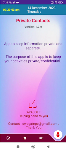Android application PriCon screenshort