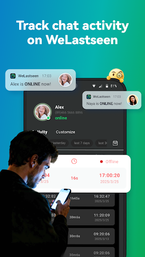 WeLastseen: Chat App tracker screenshot 1