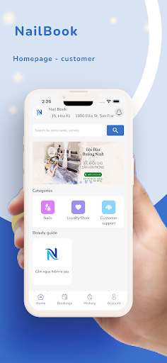 Android application NailBook screenshort