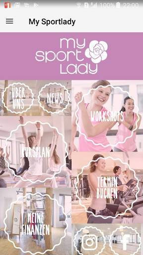 Android application My Sportlady screenshort
