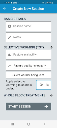 Android application SmartWorm screenshort