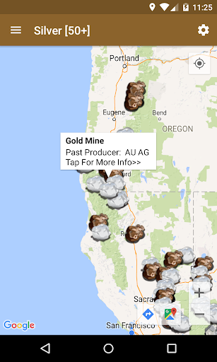 Android application Digger's Map screenshort