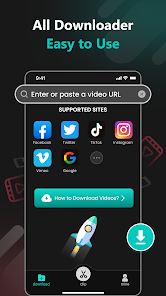 TopClipper - TikTok Downloader 1.1.2 APK + Мод (Unlimited money) за Android
