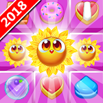 Cover Image of Tải xuống cookie sunflower : match 3 puz  APK