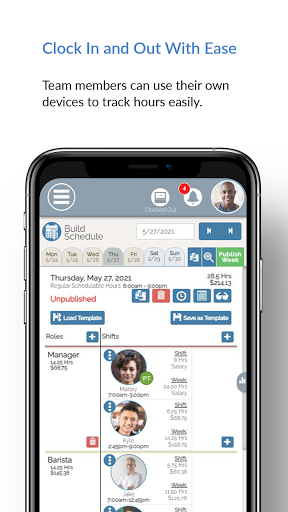 SHIFTR Employee Scheduling and Screen 2