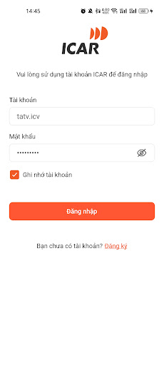 Android application ICAR Support screenshort