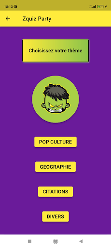 Android application Le Quiz D Confi 2 screenshort