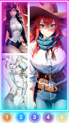 Fan Adult Anime Coloring Games - Screenshot 3