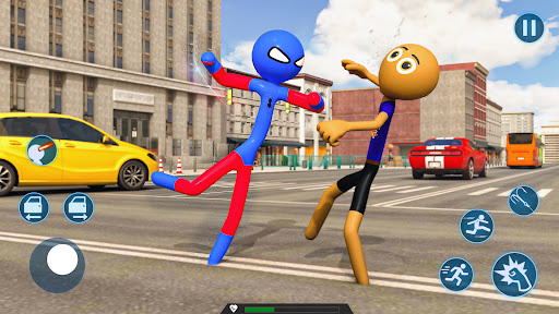 Super Stickman Rope Hero 3D Screen 3