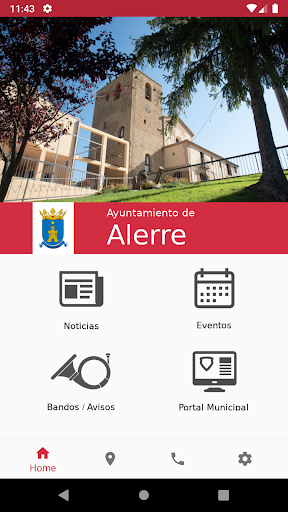 Android application Ayuntamiento de Alerre screenshort