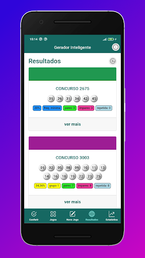 Android application Gerador Inteligente screenshort