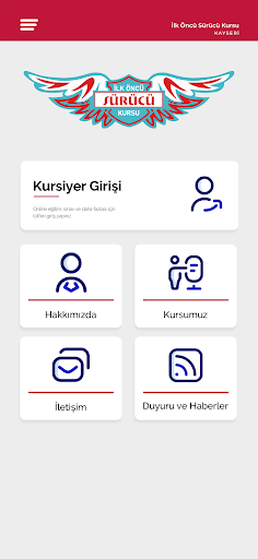 Android application İlk Öncü Sürücü Kursu screenshort
