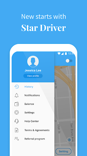 Android application Star Driver screenshort