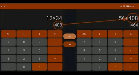 Double calculator - 2 calcy
