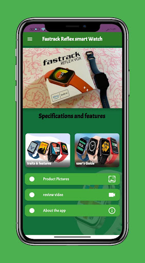 Android application Fastrack Reflex watch Guide screenshort