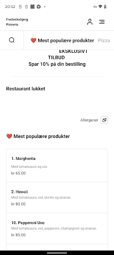 Frederiksbjerg Pizzeria Screen 3