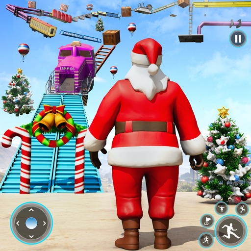 Santa Running Jump Up Games