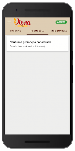 Android application Viena Pães screenshort
