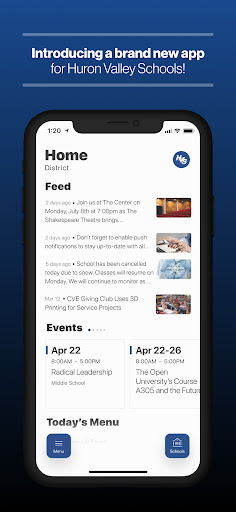 Android application Huron Valley Schools screenshort