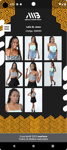 Android application ModelsBlack app screenshort