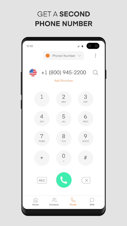 Phoner 2nd Phone Number + Text - 8.10 - (Android)