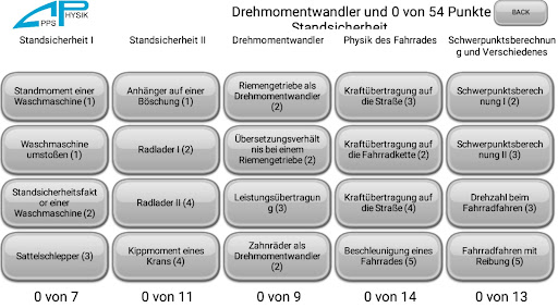 Android application Drehmomentwandler screenshort