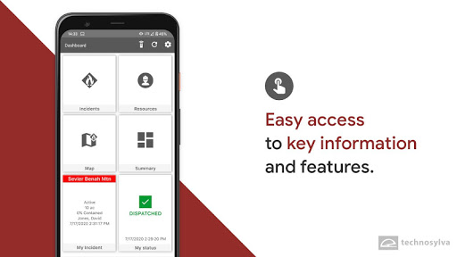 Android application fiResponse Texas screenshort