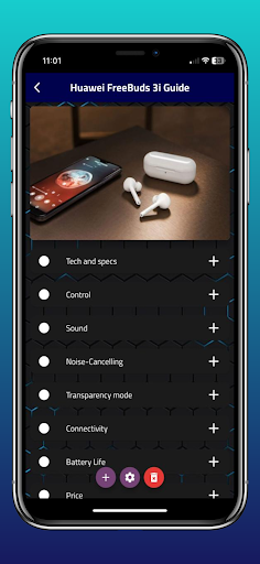 Android application Huawei FreeBuds 3i Guide screenshort