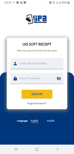 Android application LKS SOFT-RECEIPT screenshort