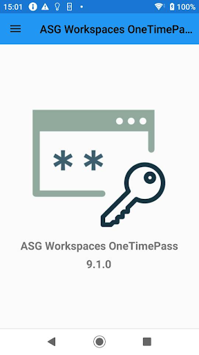 Android application ASG Workspaces OneTimePass screenshort