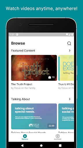 Android application FamilyCast screenshort