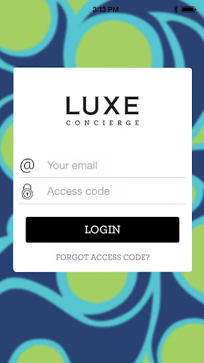 Android application LUXE Concierge screenshort