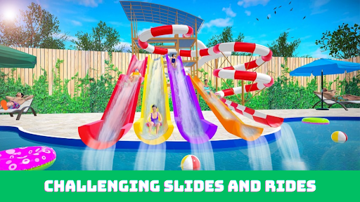 Water Park Fun Water Slide Screen 3